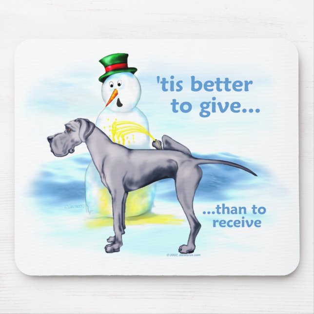 Great Dane BTG Blue UC Mousepad (Vorne)