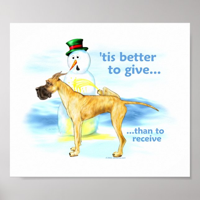 Great Dane BTG Brindle Poster (Vorne)