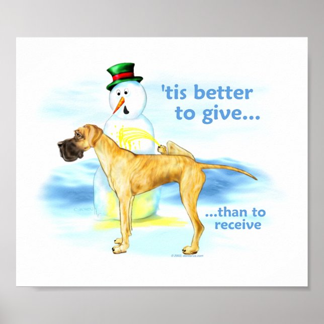 Great Dane BTG Brindle UC Poster (Vorne)