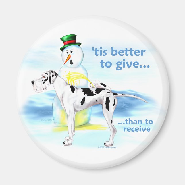 Great Dane BTG Harlequin UC Magnet (Vorne)