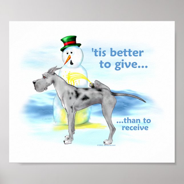 Great Dane BTG Merle Poster (Vorne)