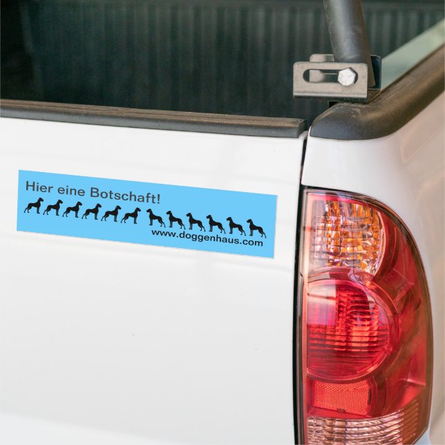 Great Dane bumper sticker personalized Autoaufkleber (Auf Lkw)