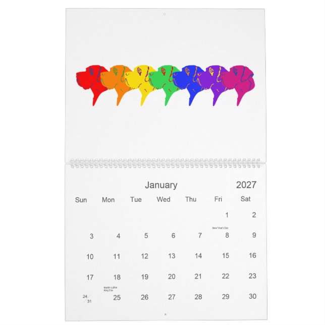 Great Dane Calendar Kalender (Jan 2027)