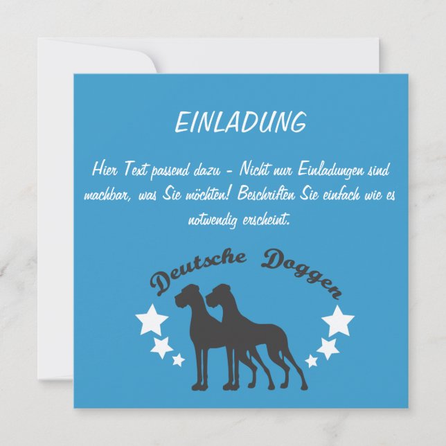 Great Dane Cards Deutsch (Vorderseite)