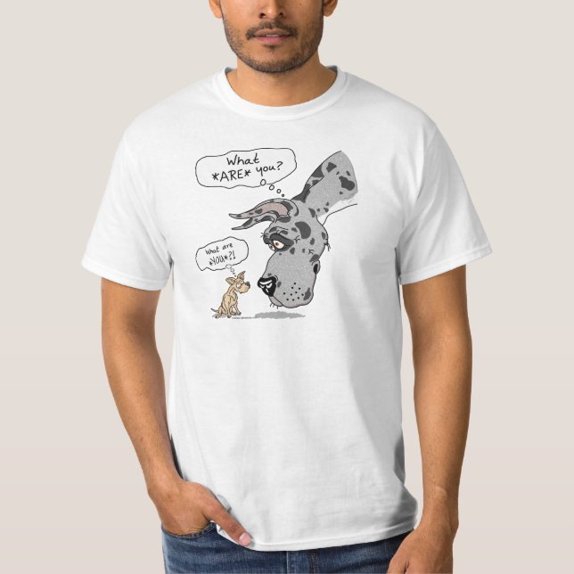 Great Dane & Chihuahua Merle T-Shirt (Vorderseite)