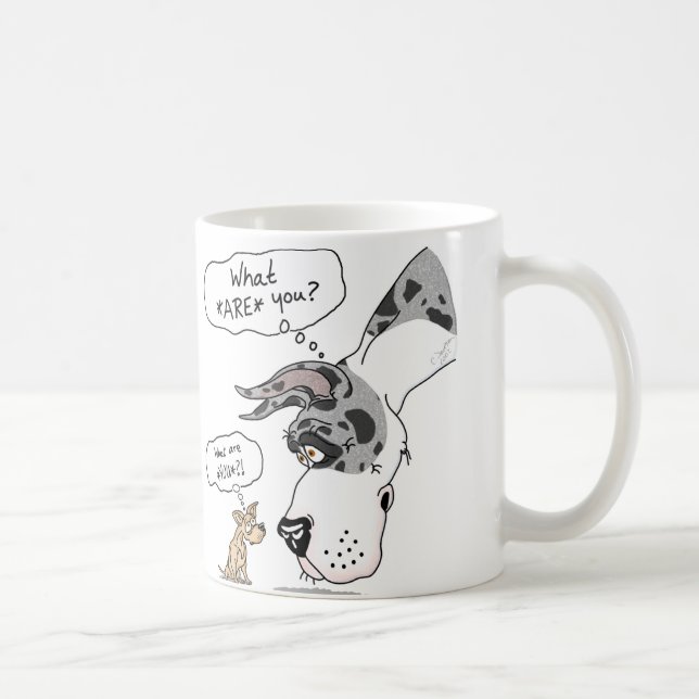 Great Dane & Chihuahua MerleB Kaffeetasse (Rechts)
