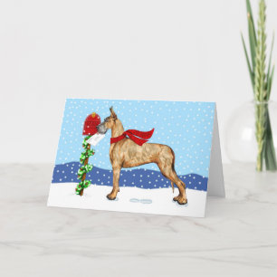 Great Dane Christmas Mail Brindle Feiertagskarte