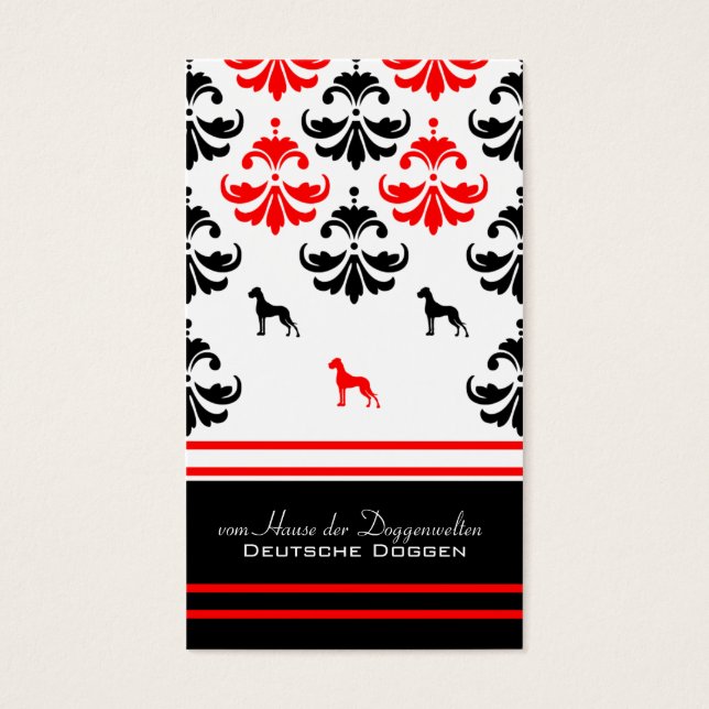 Great Dane Damast (Vorderseite)