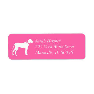 Great Dane Dog Baby Dusche Puppy Pink Girl