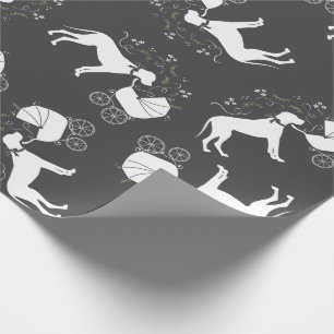 Great Dane Dog Baby Dusche Welpe Grau Geschenkpapier