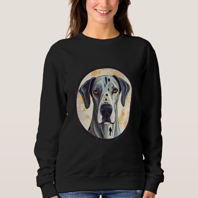 Great Dane Dog Cute Dog Breed Dog Motif Sweatshirt (Vorderseite)