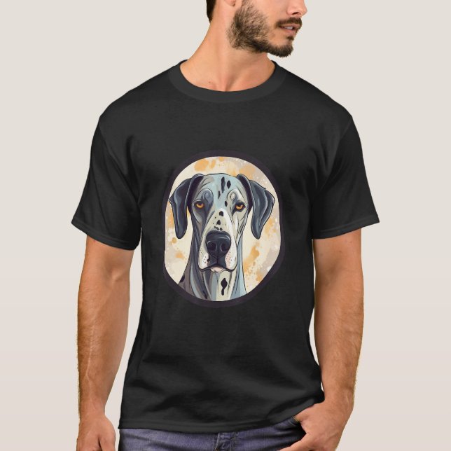 Great Dane Dog Cute Dog Breed Dog Motif T-Shirt (Vorderseite)