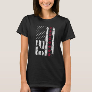 Great Dane Dog Eigentümer Patriotic Vintag America T-Shirt