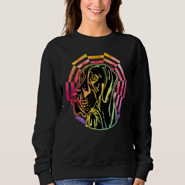 Great Dane Dog Funny Sprichwort Sweatshirt (Vorderseite)