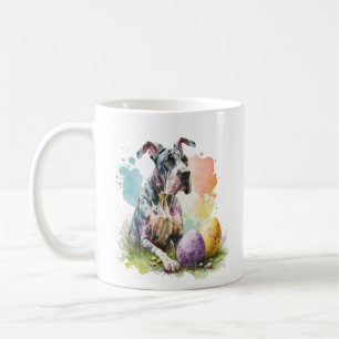Great Dane Dog Ostereier, Happy Oaster Great Dane Kaffeetasse
