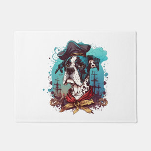 Great Dane Dog Pirate Fußmatte