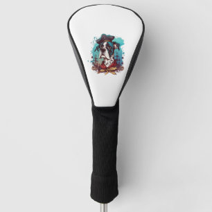 Great Dane Dog Pirate Golf Headcover
