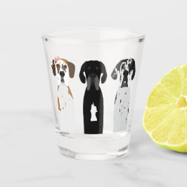Great Dane Dog Schnapsglas