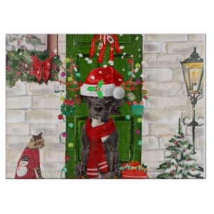 Great Dane Dog Weihnachten Schneidebrett