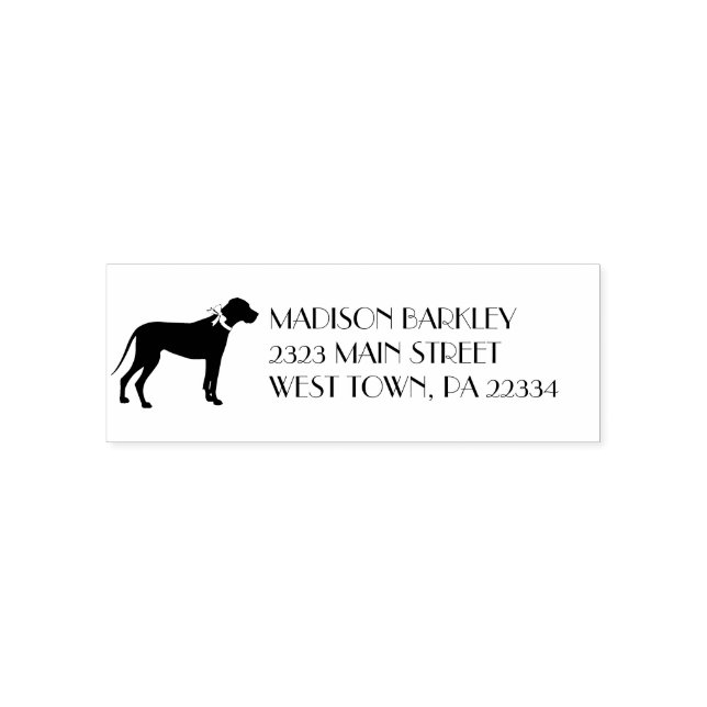 Great Dane Doppy Puppy Permastempel (Design)