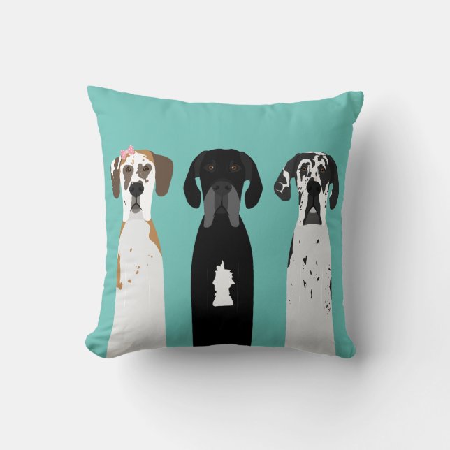Great Dane Fawn Dog Kissen (Vorderseite)