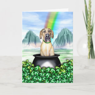 Great Dane Fawn UC Pot O Gold Karte