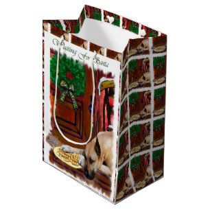 Great Dane (Fawn) Weihnachten Mittlere Geschenktüte