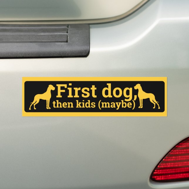 Great Dane First Dog Auto  Autoaufkleber (Auf Auto)