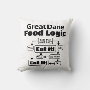 Great Dane Food Logic Kissen