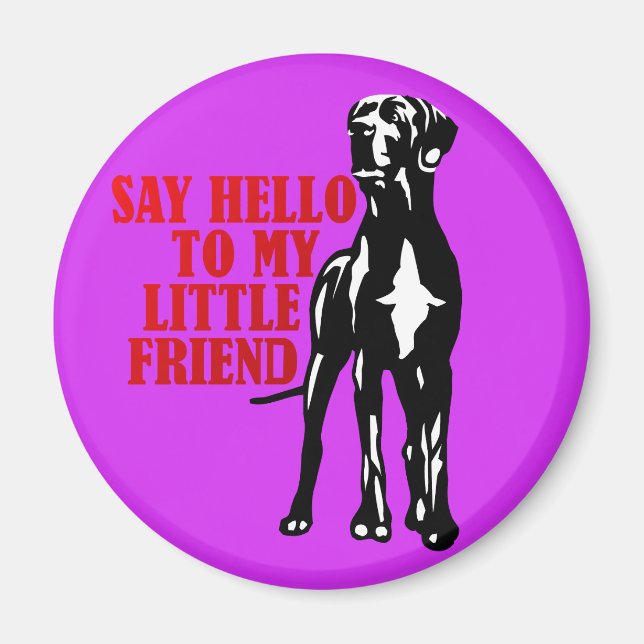 Great Dane Fun Geschenke Magnet (Vorne)