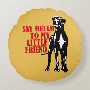 Great Dane Fun Geschenke Rundes Kissen