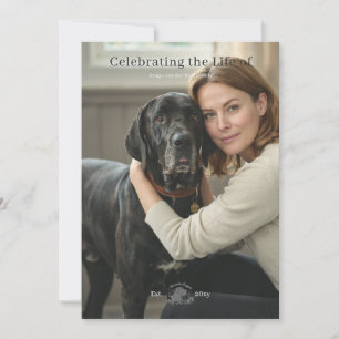 Great Dane Gedenkfeier Foto QR Code Karte