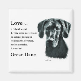 Great Dane Gips Magnet