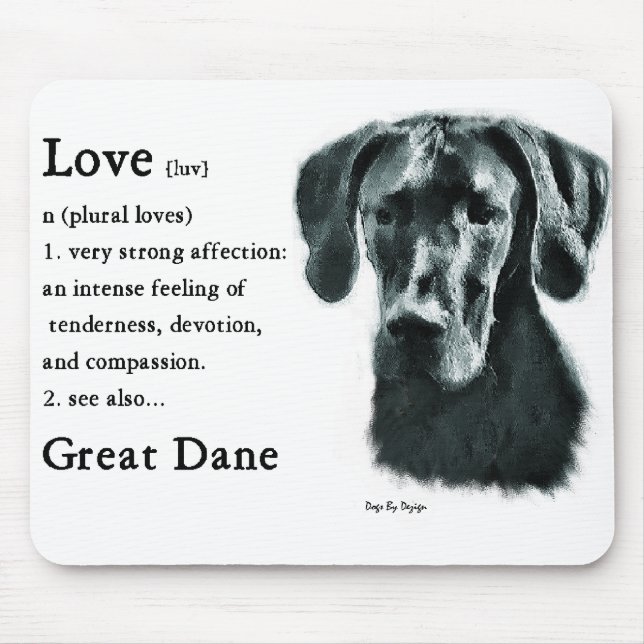 Great Dane Gips Mousepad (Vorne)