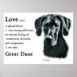 Great Dane Gips Poster