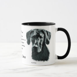 Great Dane Gips Tasse