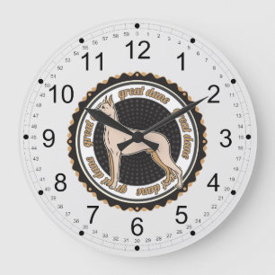 Great Dane Große Wanduhr