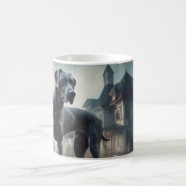 Great Dane Halloween Beängstigend Kaffeetasse (Mittel)