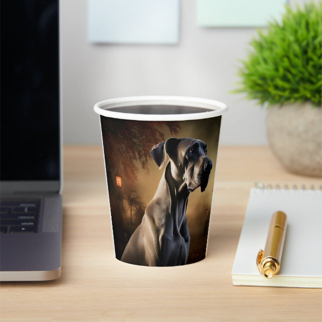 Great Dane Halloween Beängstigend Pappbecher (InSitu)