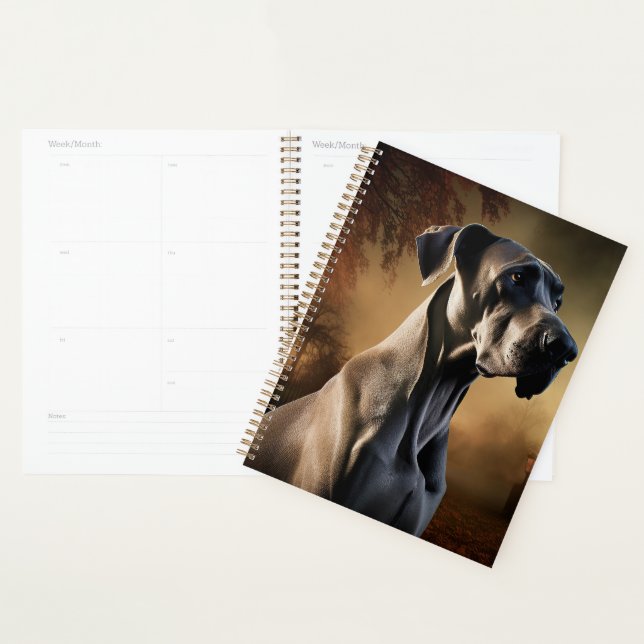 Great Dane Halloween Beängstigend Planer (Anzeige)