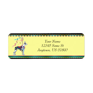 Great Dane Harlequin Carousel Labels