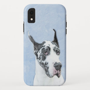 Great Dane (Harlequin) Gemälde - Originale Hundeku Case-Mate iPhone Hülle