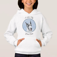 Great Dane (Harlequin) Malerei - Original Dog Art