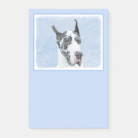 Great Dane (Harlequin) Malerei - Original Hundekun