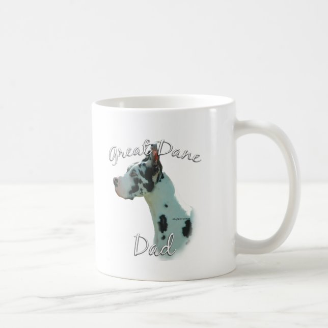 Great Dane (Harlequin) Vater 2 Tasse (Rechts)