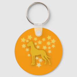 Great Dane, Heart of Stars, minimal design Schlüsselanhänger