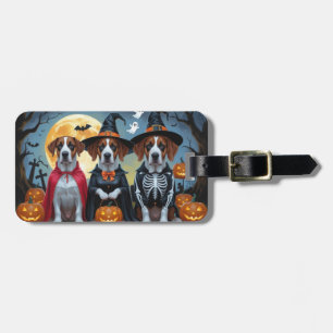 Great Dane Hogs Pumpkin Halloween Funny Gepäckanhänger