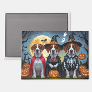 Great Dane Hogs Pumpkin Halloween Funny Magnet