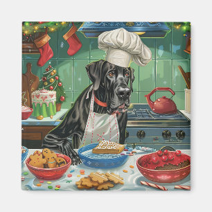 Great Dane Holiday Baking: Feierliche Weihnachten Magnet