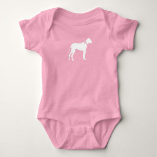 Great Dane Hund Baby Dusche Welpe Grau Strampler